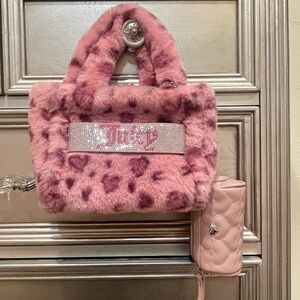 Juicy Couture Blush Faux Fur Bag